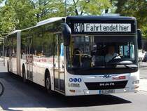 MAN Lion's City der BVG in Berlin am 06.08.2018