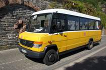 Bus Mittelrhein: Mercedes-Benz O 816 D Vario / VDL Kusters der DB Regio Bus Mitte GmbH, aufgenommen im Juli 2020 am Bahnhof von Bacharach am Rhein.