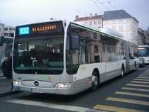 Wagen 552 auf der Linie 132 in Nancy am 17. Januar 2009.