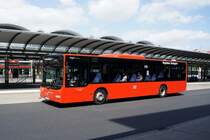 Bus Koblenz: MAN Lion's City Ü (ehem. Regional Bus Stuttgart GmbH) der RMV Rhein-Mosel Verkehrsgesellschaft mbH, aufgenommen im Juli 2020 am Hauptbahnhof in Koblenz.