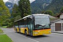Mercedes Citaro der Post, auf der Linie 103, fährt zur Haltestelle bei der Schiffsstation in Bönigen. Die Aufnahme stammt vom 31.08.2020.