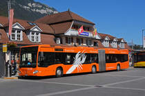 Mercedes Citaro 171, auf der Linie 21, wartet an der Endstation beim Bahnhof Interlaken Ost. Die Aufnahme stammt vom 04.09.2020.