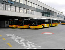 Postauto - MAN Lion`s City Treffen in der Postauto Haltestellen auf dem Dach des SBB Bahnhof Bern am 07.09.2020