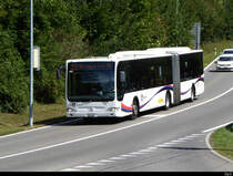 Postauto - Mercedes Citaro AG  407400 bei der zufahrt zur Haltestelle Mellingen Heitersberg am 05.09.2020