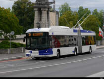 TL Lausanne - Hess Trolleybus Nr.831 unterwegs auf der Linie 21 in Lausanne am 06.09.2020