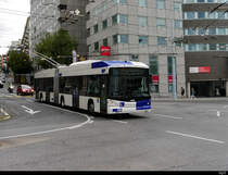 TL Lausanne - Hess Trolleybus Nr.858 unterwegs auf der Linie 21 in Lausanne am 06.09.2020
