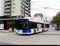 TL Lausanne - Hess Trolleybus Nr.867 unterwegs auf der Linie 6 in Lausanne am 06.09.2020