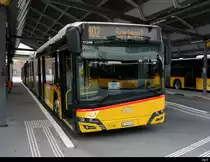 Postauto - Solaris BE 560246 in Bern bei den Postauto Haltestellen auf dem Dach des Bahnhof Bern am 07.09.2020