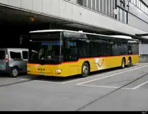 Postauto - MAN Lion`s City BE  489256 in Bern bei den Postauto Haltestellen auf dem Dach des Bahnhof Bern am 07.09.2020