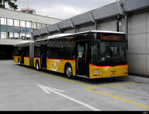 Postauto - MAN Lion`s City BE  610549 in Bern bei den Postauto Haltestellen auf dem Dach des Bahnhof Bern am 07.09.2020