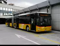 Postauto - MAN Lion`s City BE  610549 in Bern bei den Postauto Haltestellen auf dem Dach des Bahnhof Bern am 07.09.2020