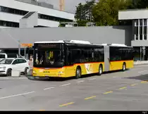 Postauto - MAN Lion`s City BE  827668 in Bern bei den Postauto Haltestellen auf dem Dach des Bahnhof Bern am 07.09.2020