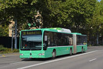 Mercedes Citaro 710, auf der Linie 30, fährt am 17.09.2020 zur Endstation am badischen Bahnhof.