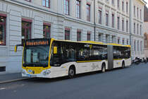 Mercedes Citaro von SWEG steht am 15.09.2020 vor dem Hauptsitz der BVB am Claragraben.