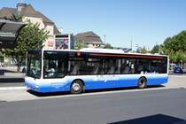 Bus Koblenz: MAN Lion's City Ü (ehem. Regional Bus Stuttgart GmbH) der RMV Rhein-Mosel Verkehrsgesellschaft mbH, aufgenommen im Juli 2020 am Hauptbahnhof in Koblenz.