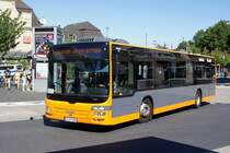 Stadtbus Koblenz: MAN Lion's City der Koblenzer Verkehrsbetriebe GmbH (koveb), aufgenommen im Juli 2020 am Hauptbahnhof in Koblenz.