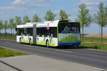 28.04.2018 | Brandenburg - Schönefeld (ILA) | Solaris Urbino 18 | regiobus Potsdam Mittelmark GmbH | PM-RB 376 | 