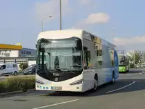 Graz. Ab 22.09.2020 testen die Graz Linien einen Irizar ie Bus, hier kurz vor Don Bosco. 