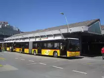 Postauto/Regie Bern Nr. 665 (MAN A23 Lion's City GL) am 7.8.2020 beim Bhf. Bern