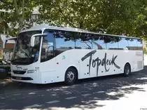 Volvo 9700 von AMZ Borssele Touringcarbedrijf aus den Niederlanden in Berlin am 06.08.2018