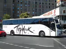 Volvo 9700 von AMZ Borssele Touringcarbedrijf aus den Niederlanden in Berlin am 06.08.2018