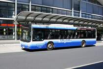 Bus Koblenz: MAN Lion's City Ü (ehem. Regional Bus Stuttgart GmbH) der RMV Rhein-Mosel Verkehrsgesellschaft mbH, aufgenommen im Juli 2020 am Hauptbahnhof in Koblenz.