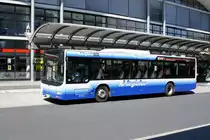 Bus Koblenz: MAN Lion's City Ü (ehem. Regional Bus Stuttgart GmbH) der RMV Rhein-Mosel Verkehrsgesellschaft mbH, aufgenommen im Juli 2020 am Hauptbahnhof in Koblenz.