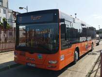 MAN Lion's City der MVVG in Neubrandenburg am 07.08.2018