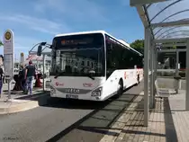 Iveco Crossway Line 12LE am 30.07.2020 in Zittau. Einweihung der neuen Buslinie.