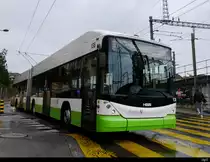TransN Neuchatel - Trolleybus Nr.138 unterwegs auf der Linie 107 in der Stadt Neuchatel am 21.09.2020