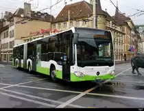 TransN Neuchatel - Mercedes Citaro Nr.375 NE 146375 unterwegs auf der Linie 102 in der Stadt Neuchatel am 21.09.2020