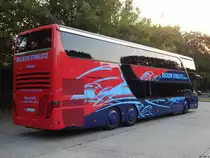 Setra 431 DT von Becker-Strelitz Reisen aus Deutschland in Neubrandenburg am 07.08.2018