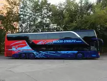 Setra 431 DT von Becker-Strelitz Reisen aus Deutschland in Neubrandenburg am 07.08.2018