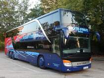 Setra 431 DT von Becker-Strelitz Reisen aus Deutschland in Neubrandenburg am 07.08.2018
