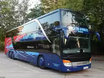 Setra 431 DT von Becker-Strelitz Reisen aus Deutschland in Neubrandenburg am 07.08.2018