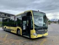 MB C2 175 der STI am 27.9.20 bei der Endhaltestelle Steffisburg Alte Bernstrasse.