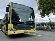 MB C2 G 704 der STI der am 27.9.20 hinter dem Bahnhof Thun abgestellt ist.