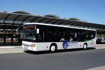 Bus Koblenz: Setra S 415 LE business der Stemmler-Bus GmbH aus Kastellaun (Scherer Reisen), aufgenommen im Juli 2020 am Hauptbahnhof in Koblenz.