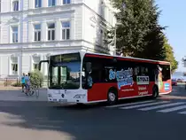 Ansicht eines Mercedes Citaro der VVR in Stralsund auf dem Olaf-Palme Platz am 22. September 2020. 