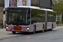 BK 7088 MAN Lion's City vom Tice, mit spezieller Bemalung, an der Haltestelle Esch Alzette, Av. du Rock'n'Rol. 29.09.2020