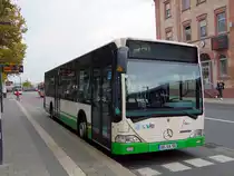 Stadtwerke Aschaffenburg / Wagen 150 (AB-VA 50) / Aschaffenburg, Hauptbahnhof/ROB / Mercedes-Benz O 530 / Aufnahemdatum: 02.10.2020 / Werbung: Bernhard-Junker-Haus / AWO Pflegeberatung