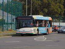 Stadtwerke Aschaffenburg / Wagen 164 (AB-VA 64) / Aschaffenburg, Stadtbadstr. (Schulzentrum Aschaffenburg) / Solaris Urbino 12 III / Aufnahemdatum: 16.09.2020 / Werbung: Wohlfühlzone