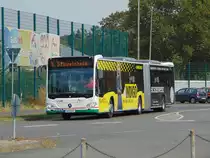Stadtwerke Aschaffenburg / Wagen 205 (AB-VA 5) / Aschaffenburg, Stadtbadstr. (Schulzentrum Aschaffenburg) / Mercedes-Benz O 530 G C2 hybrid / Aufnahemdatum: 16.09.2020 / Werbung: Fashion Hotspot Großostheim
