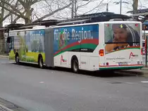 Stadtwerke Aschaffenburg / Wagen 154 (AB-VA 14) / Aschaffenburg, Hauptbahnhof/ROB / Mercedes-Benz O 530 G / Aufnahemdatum: 23.02.2020 / Werbung: Aschaffenburger Versorgungs GmbH