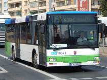 MAN Niederflurbus 2. Generation von PKS Szczecin aus Polen in Stettin am 08.08.2018