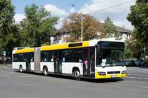 Stadtbus Mainz: Volvo 7700 Gelenkbus von Autobus Sippel GmbH (Wagen 241), aufgenommen im September 2020 an der Haltestelle  Goethestraße  in Mainz.