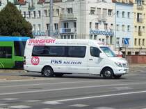 Mercedes Sprinter von PKS Szczecin aus Polen in Stettin am 08.08.2018