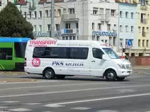 Mercedes Sprinter von PKS Szczecin aus Polen in Stettin am 08.08.2018