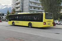 MAN Niederflurbus 3. Generation (Lion's City) von Postbus (BD-13360) als Stadtbus Hall Linie 7 an der Haltestelle Hall i. T. Bahnhof. Aufgenommen 1.10.2020.