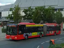 Verkehrsgesellschaft mbH Untermain (VU) / AB-VU 94 / Aschaffenburg, Luitpoldstr. (Hst Stadthalle) / MAN Lion's City G / Aufnahemdatum: 02.07.2020 / Werbemix
